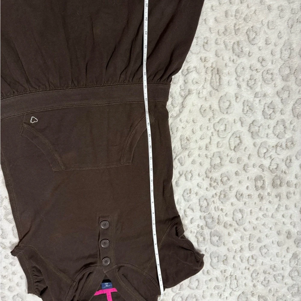Vtg Gap Kids 2000s Brown Hooded Button Up Swim Coverup Sz XL (12)‎ Y2K